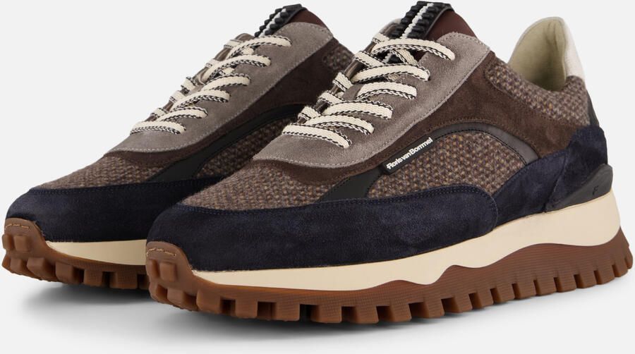 FLORIS VAN BOMMEL Lage Sneakers Heren Sfm-10156 De Grommer Maat: 44⅔ Materiaal: Suède Kleur: Bruin