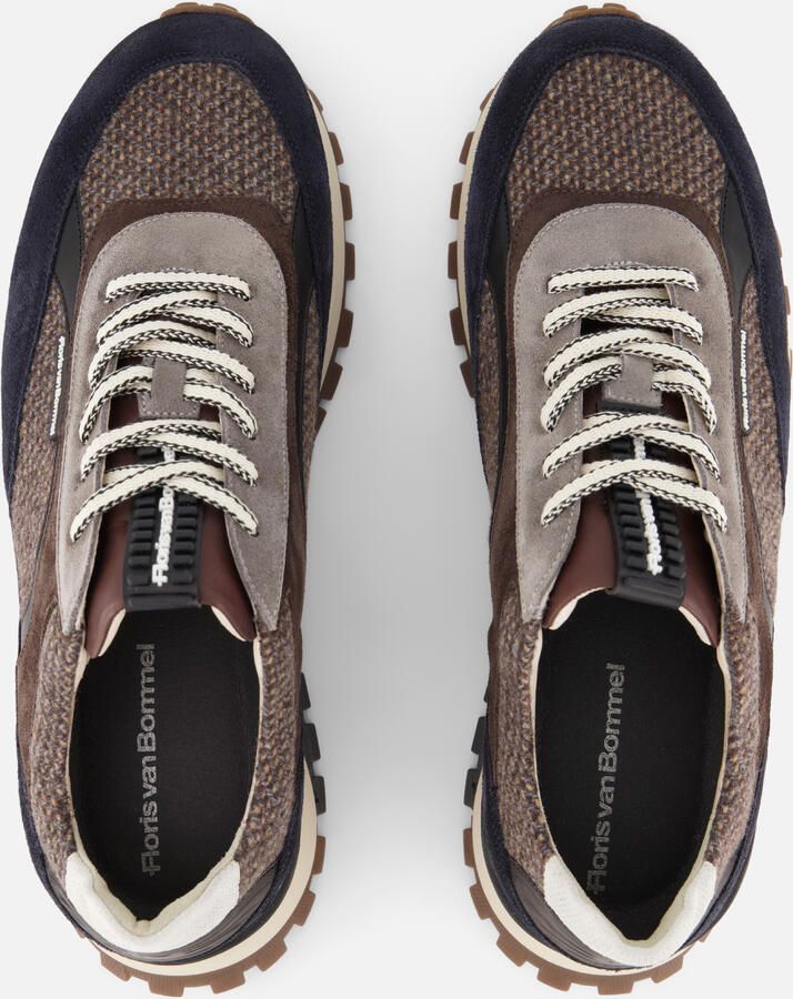FLORIS VAN BOMMEL Lage Sneakers Heren Sfm-10156 De Grommer Maat: 44 Materiaal: Suède Kleur: Bruin - Foto 3