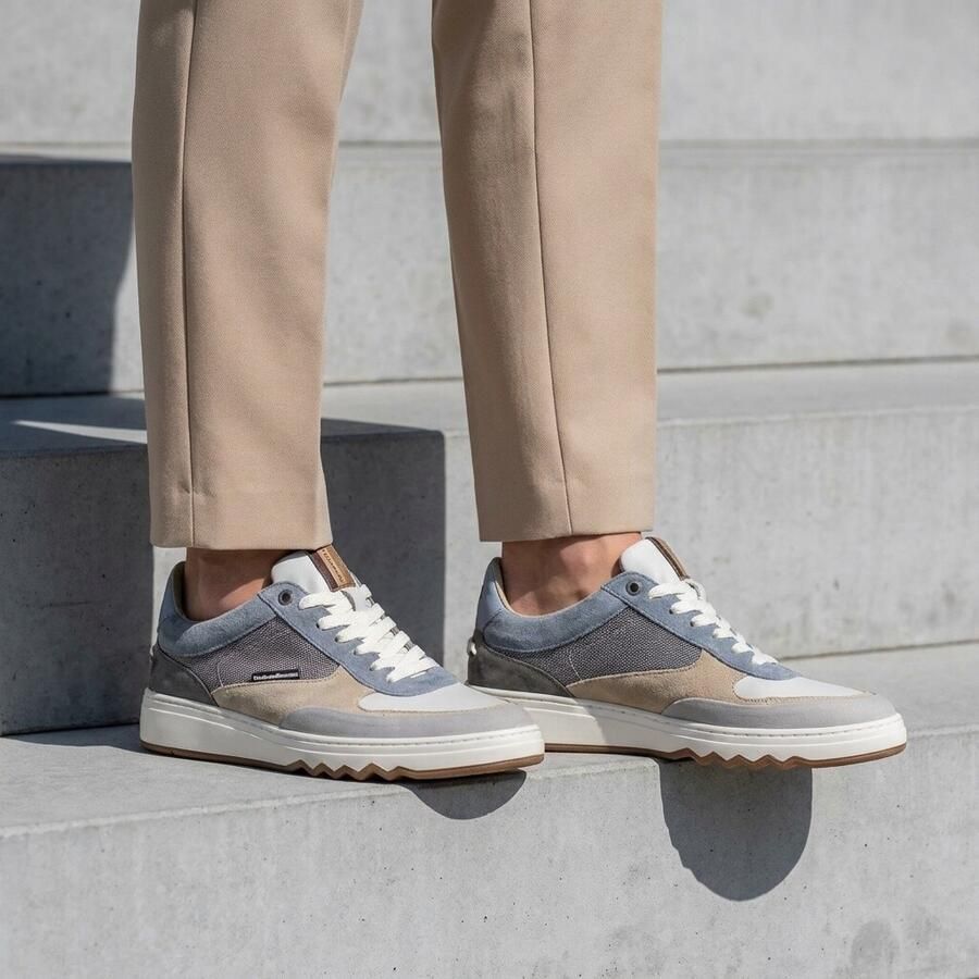 Floris van Bommel DE~KUPSTER~05.16~~~~~~~~~~~~~~ Lage sneakersVrije tijdsschoenenHeren sneakers Blauw - Foto 4