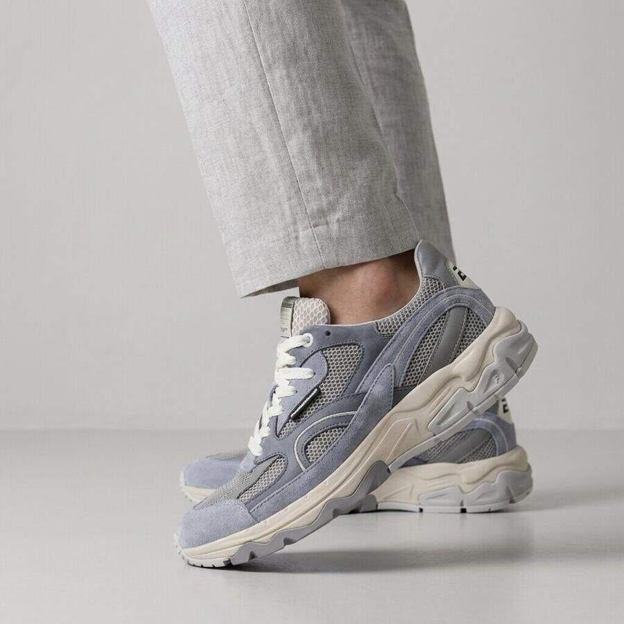 FLORIS VAN BOMMEL Lage Sneakers Heren Sfm-10258 De Rezer Maat: 38 Materiaal: Suède Kleur: Blauw - Foto 5