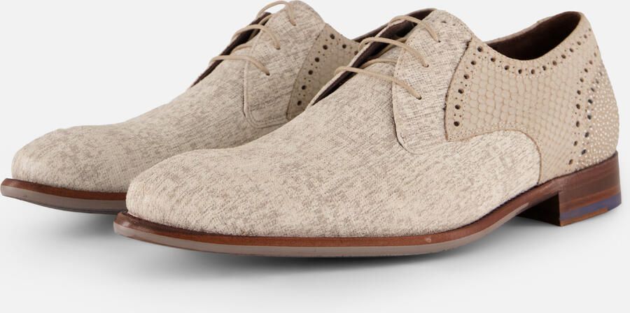 FLORIS VAN BOMMEL Nette Schoenen Heren Sfm-30361 De Stapper Maat: 44⅔ Materiaal: Textiel Kleur: Beige - Foto 6
