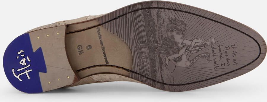 FLORIS VAN BOMMEL Nette Schoenen Heren Sfm-30361 De Stapper Maat: 44⅔ Materiaal: Textiel Kleur: Beige - Foto 9