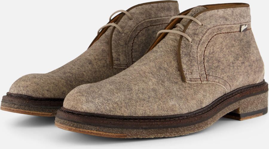 FLORIS VAN BOMMEL Nette Schoenen Heren Sfm-50163 De Tanker Maat: 43⅓ Materiaal: Textiel Kleur: Taupe - Foto 3