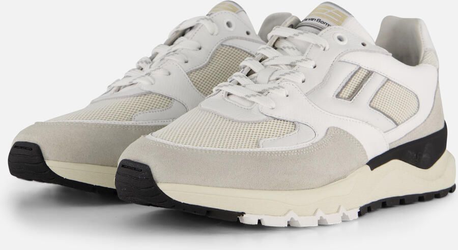 FLORIS VAN BOMMEL Lage Sneakers Heren Sfm-10154 De Treener 40⅔ Textiel Wit - Foto 2