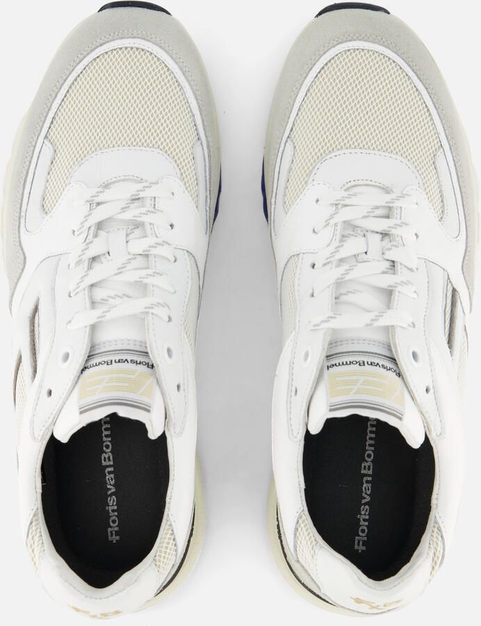 FLORIS VAN BOMMEL Lage Sneakers Heren Sfm-10154 De Treener 40⅔ Textiel Wit - Foto 4