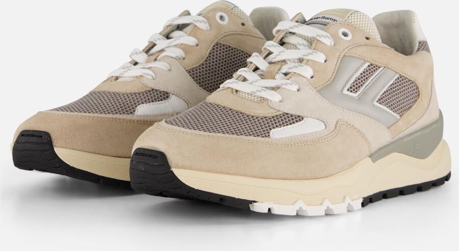 FLORIS VAN BOMMEL Lage Sneakers Heren Sfm-10154 De Treener Maat: 43⅓ Materiaal: Leer Kleur: Beige - Foto 2