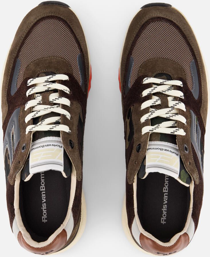 FLORIS VAN BOMMEL Lage Sneakers Heren Sfm-10154 De Treener Maat: 42⅔ Materiaal: Suède Kleur: Groen