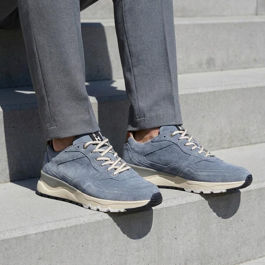 Floris van Bommel DE~TREENER~02.02~~~~~~~~~~~~~~ Lage sneakersVrije tijdsschoenenHeren sneakers Blauw - Foto 2