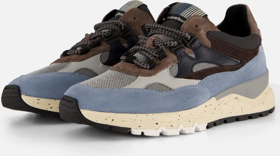 Floris van Bommel de Treener Sneakers blauw Suede