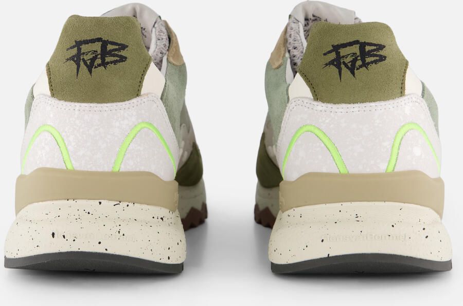 FLORIS VAN BOMMEL Lage Sneakers Heren Sfm-10243 De Treener Maat: 40 Materiaal: Suède Kleur: Groen - Foto 3