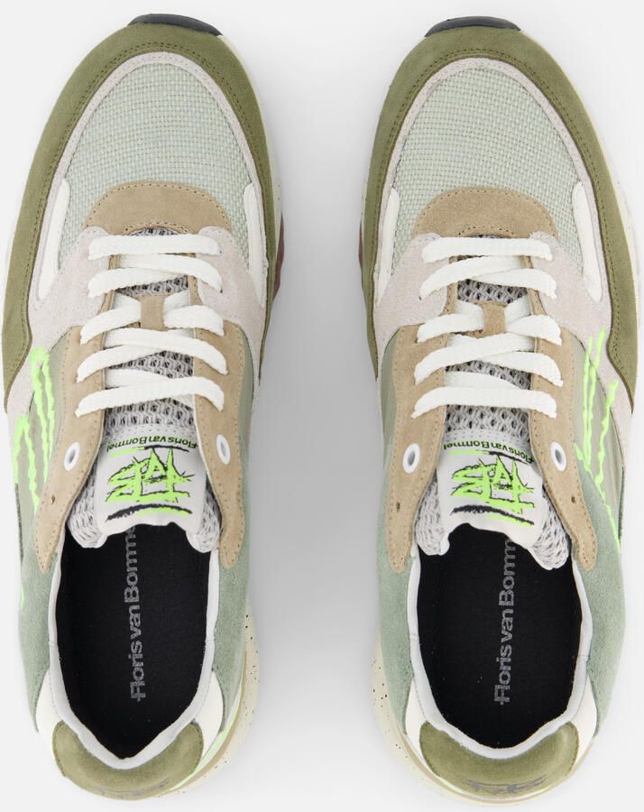 FLORIS VAN BOMMEL Lage Sneakers Heren Sfm-10243 De Treener Maat: 40 Materiaal: Suède Kleur: Groen - Foto 2