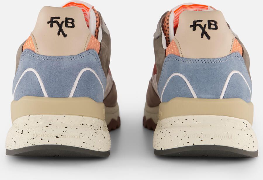 FLORIS VAN BOMMEL Lage Sneakers Heren Sfm-10243 De Treener Maat: 46⅔ Materiaal: Leer Kleur: Oranje - Foto 3