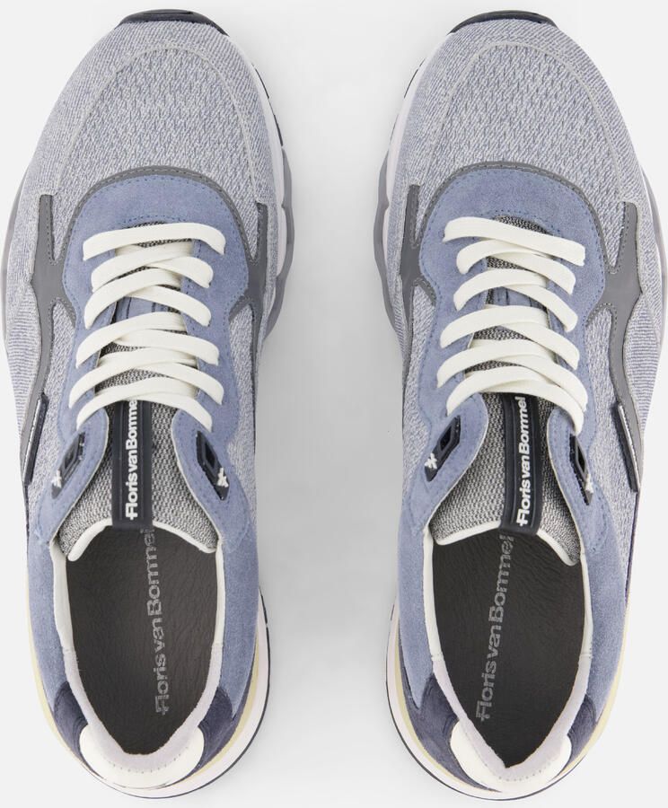 Floris van Bommel DE~ZAGER~02.56~~~~~~~~~~~~~~~~ Lage sneakersVrije tijdsschoenenHeren sneakers Blauw - Foto 4