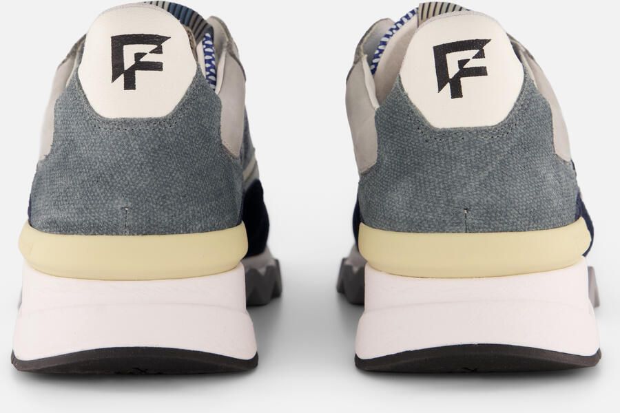 FLORIS VAN BOMMEL Lage Sneakers Heren Sfm-10178 De Zager Maat: 45⅓ Materiaal: Textiel Kleur: Blauw - Foto 3