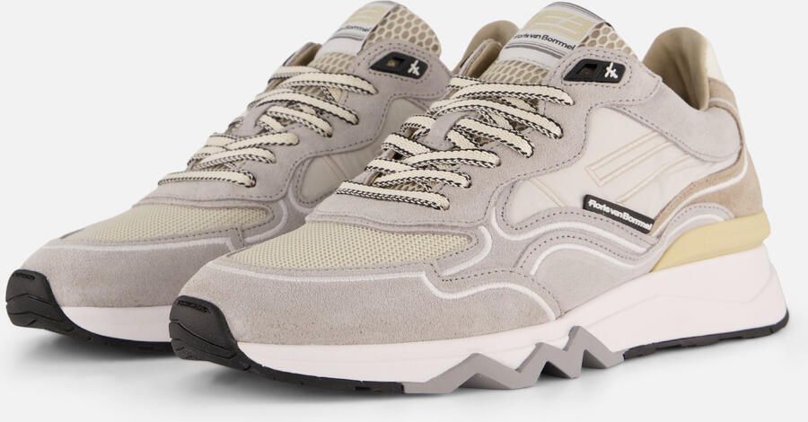 Floris van Bommel De Zager Sneakers grijs Suéde