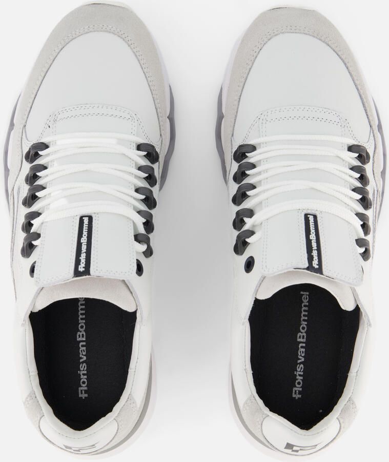 Floris van Floris van Bommel van Floris van Bommel Sneakers Heren Lage sneakers Herenschoenen Leer SFM-10135 Wit - Foto 8