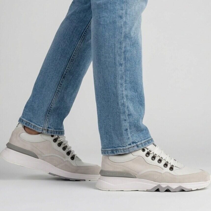 Floris van Floris van Bommel van Floris van Bommel Sneakers Heren Lage sneakers Herenschoenen Leer SFM-10135 Wit - Foto 4