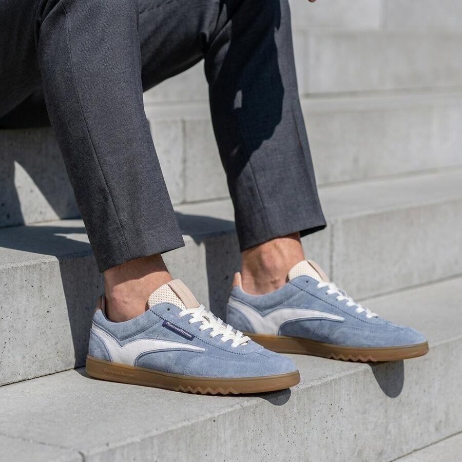 FLORIS VAN BOMMEL Lage Sneakers Heren Sfm-10224 De Zaler Maat: 44 Kleur: Blauw - Foto 5