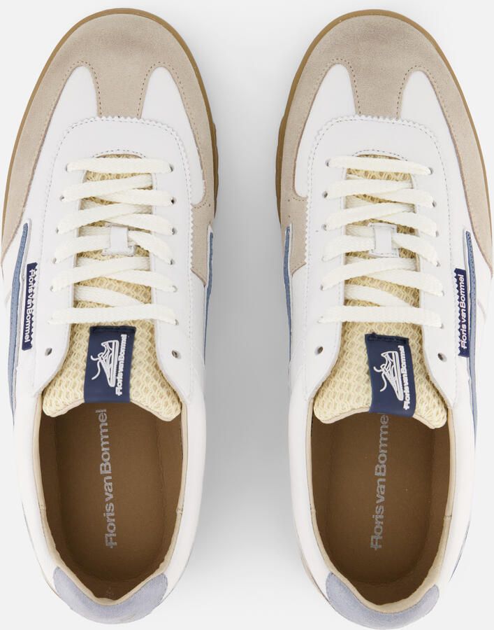 Floris van Bommel Sfm-10224 De Zaler Sneakers Leer Heren Wit - Foto 3