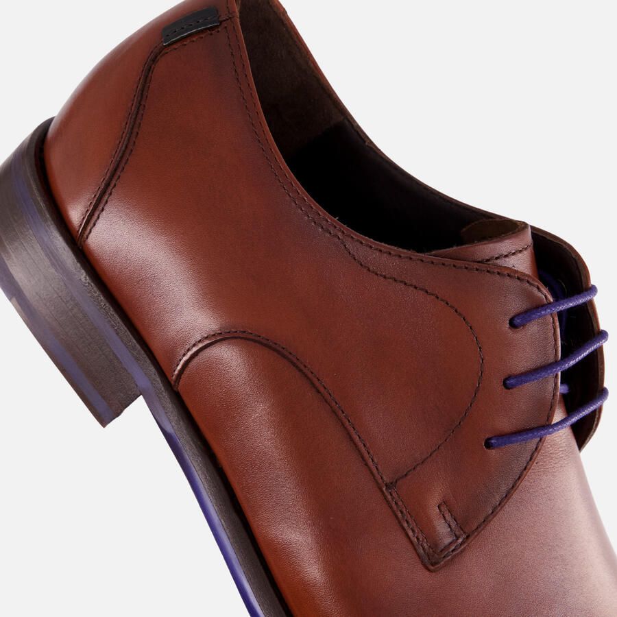 Floris van Bommel Netter veterschoenen cognac - Foto 2