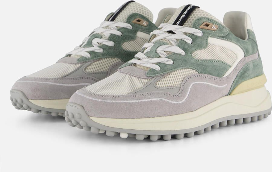 FLORIS VAN BOMMEL Lage Sneakers Heren Sfm-10159 Noppi Maat: 42 Materiaal: Leer Kleur: Groen - Foto 5