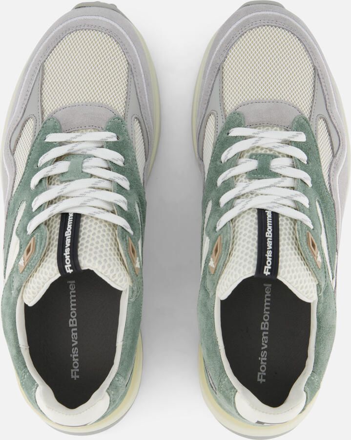 FLORIS VAN BOMMEL Lage Sneakers Heren Sfm-10159 Noppi Maat: 42 Materiaal: Leer Kleur: Groen - Foto 6