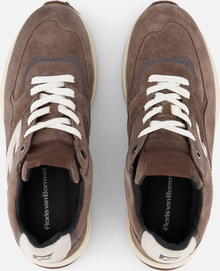 FLORIS VAN BOMMEL Lage Sneakers Heren Sfm-10139 Noppi Maat: 40⅔ Materiaal: Suède Kleur: Taupe - Foto 5