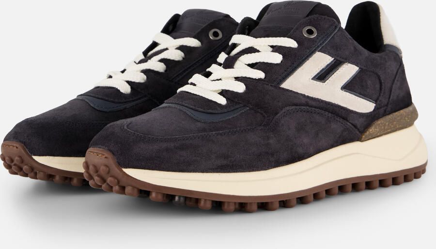 FLORIS VAN BOMMEL Lage Sneakers Heren Sfm-10139 Noppi Maat: 43⅓ Materiaal: Suède Kleur: Blauw - Foto 4