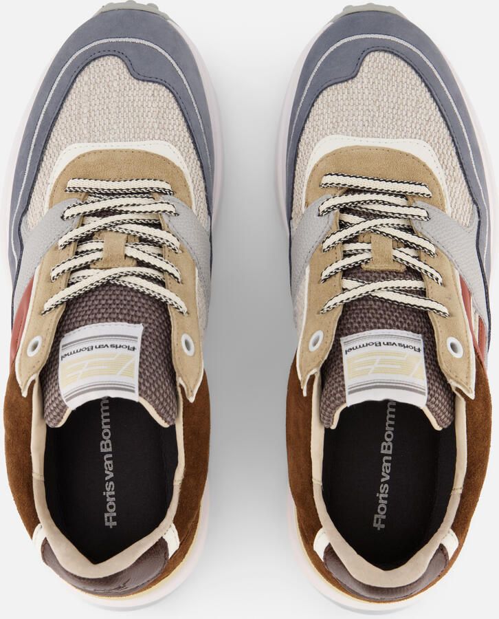 FLORIS VAN BOMMEL Lage Sneakers Heren Sfm-10139 Noppi Maat: 39⅓ Materiaal: Suède Kleur: Bruin - Foto 2