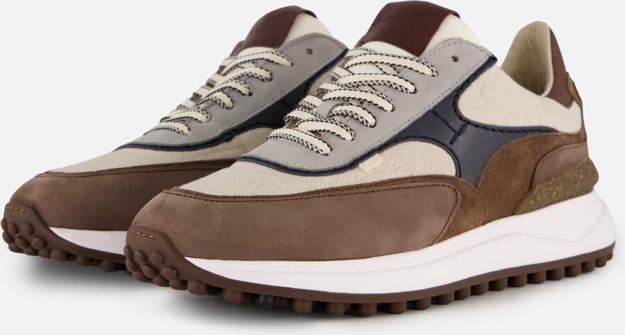 FLORIS VAN BOMMEL Lage Sneakers Heren Sfm-10207 Noppi Maat: 48 Materiaal: Textiel Kleur: Bruin - Foto 9