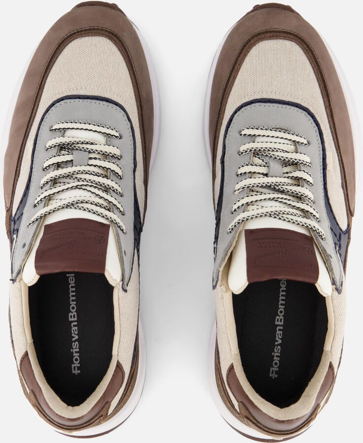FLORIS VAN BOMMEL Lage Sneakers Heren Sfm-10207 Noppi Maat: 48 Materiaal: Textiel Kleur: Bruin - Foto 6