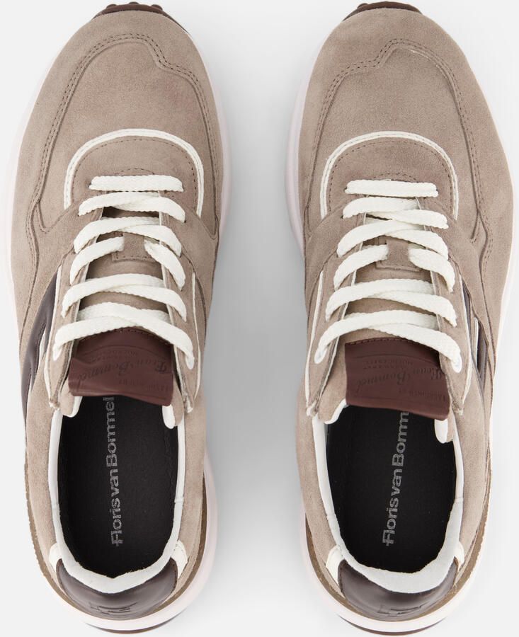 FLORIS VAN BOMMEL Lage Sneakers Heren Sfm-10223 Noppi Maat: 43⅓ Materiaal: Leer Kleur: Beige - Foto 3