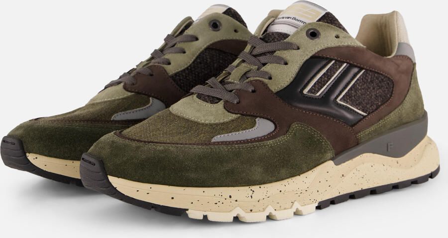 Floris van Bommel Sfm-10154 De Treener Sneakers Textiel Heren Groen - Foto 5