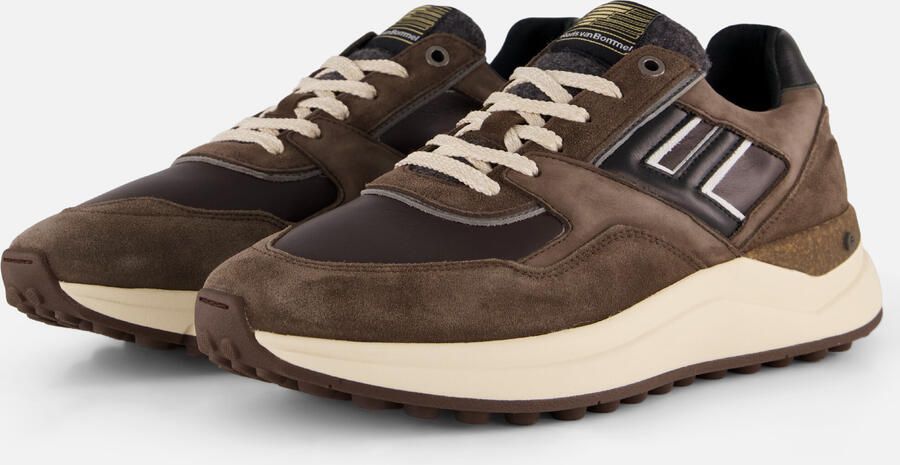 FLORIS VAN BOMMEL Lage Sneakers Heren Sfm-10236 De Tikker Textiel Bruin - Foto 10
