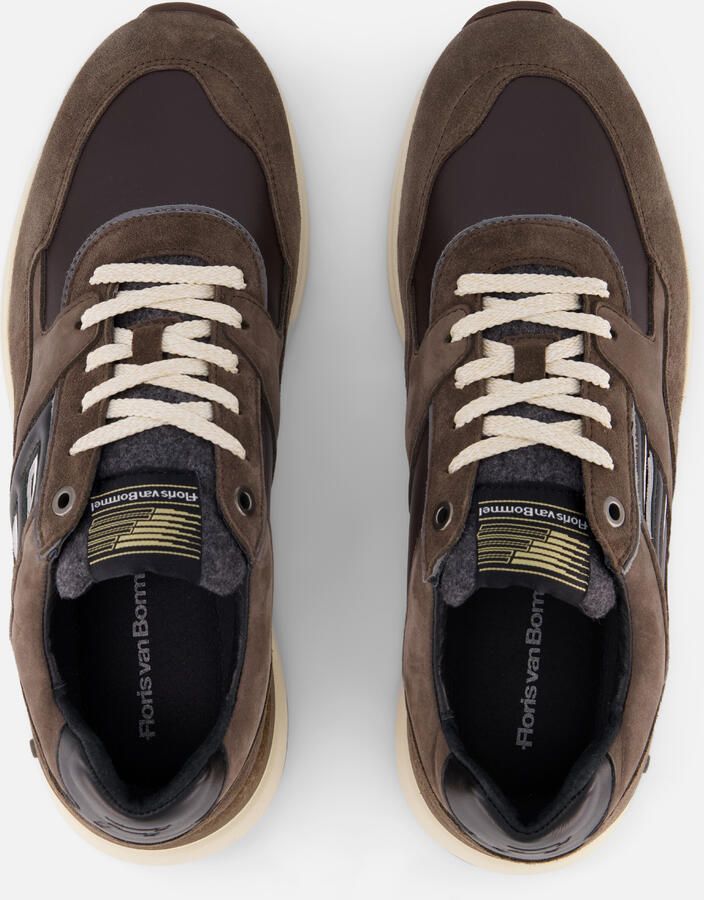 FLORIS VAN BOMMEL Lage Sneakers Heren Sfm-10236 De Tikker Textiel Bruin - Foto 9