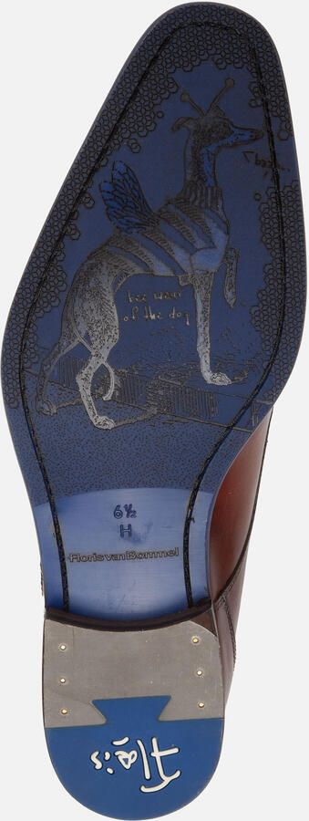 Floris van Bommel Veterschoenen cognac Leer 310305 - Foto 4