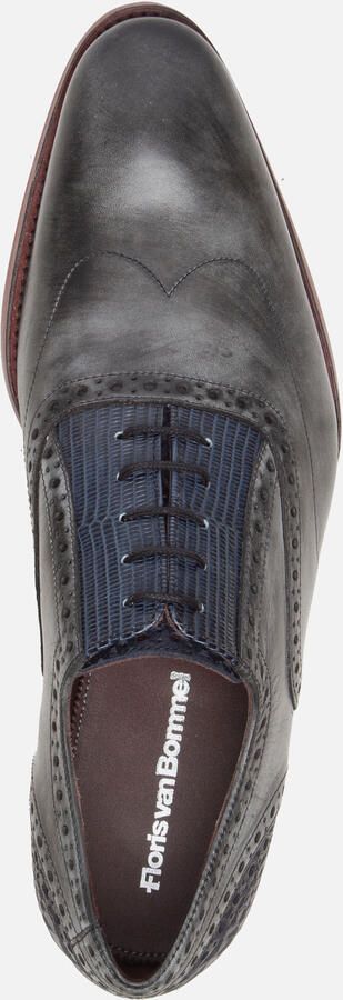 Floris van Bommel Veterschoenen grijs Leer 310336 - Foto 5