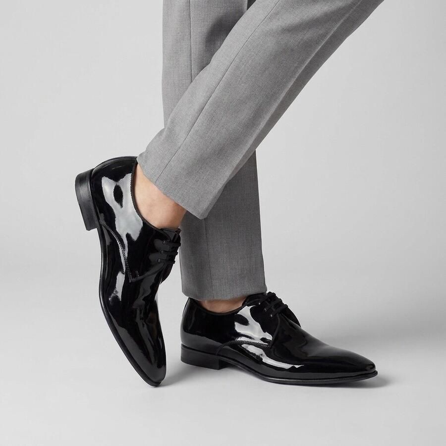 Floris van Bommel Mannen Leren Veterschoenen Herenschoenen 14338 Zwart