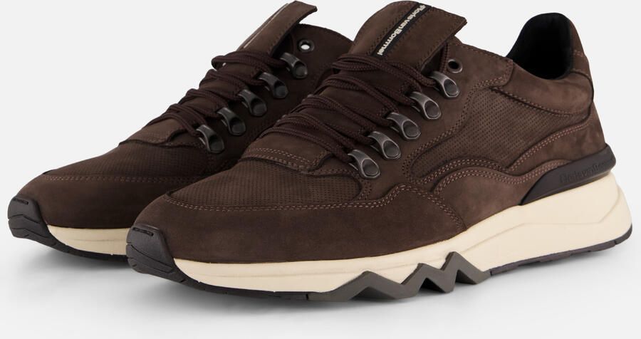 Floris van Bommel Sfm-10135 De Zager Sneakers Nubuck Heren Bruin - Foto 9