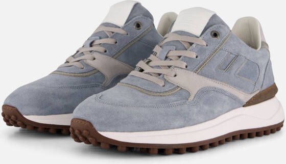 FLORIS VAN BOMMEL Lage Sneakers Heren Sfm-10223 Noppi Maat: 40 Materiaal: Suède Kleur: Blauw