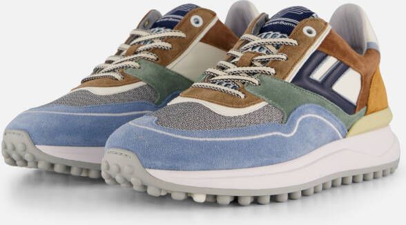 Floris van Bommel Noppi Sneakers blauw Leer