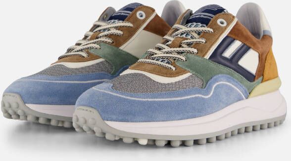Floris van Bommel Noppi Sneakers blauw Leer