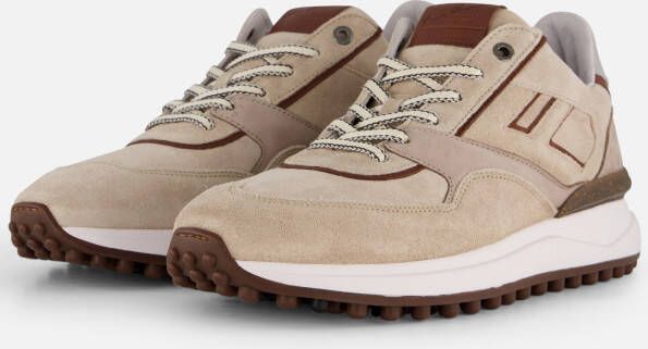 Floris van Bommel Noppi Sneakers bruin Leer