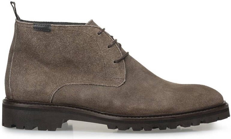 Floris van Bommel SFM-50082-34-02~~~~~~~~~~~~~~~ Vrije tijd half-hoogHeren veterschoenHeren sneakers Taupe