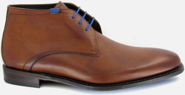 Floris van Bommel Veterschoenen cognac Leer