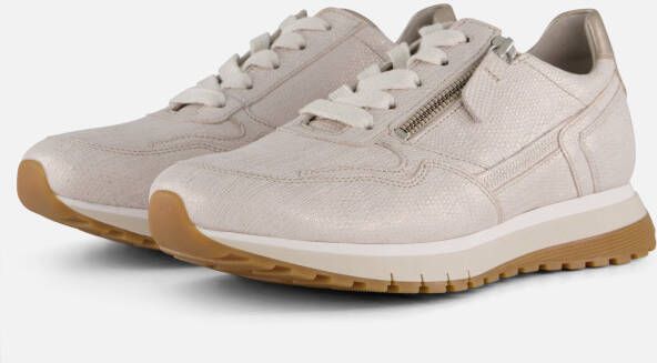 Gabor Hagedis Satijn Sneakers White Dames - Foto 3