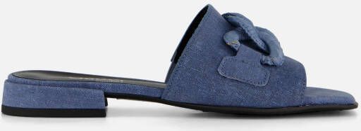 Gabor Denim Slippers blauw Textiel