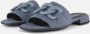 Gabor Denim Slippers blauw Textiel - Thumbnail 1