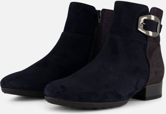 Gabor Enkellaarsjes blauw Suede