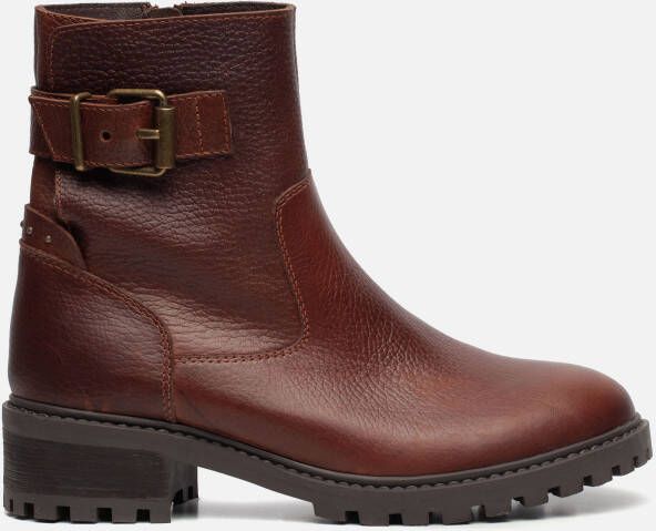 Gabor 718 Enkellaarsjes Enkelboots met rits Dames Cognac